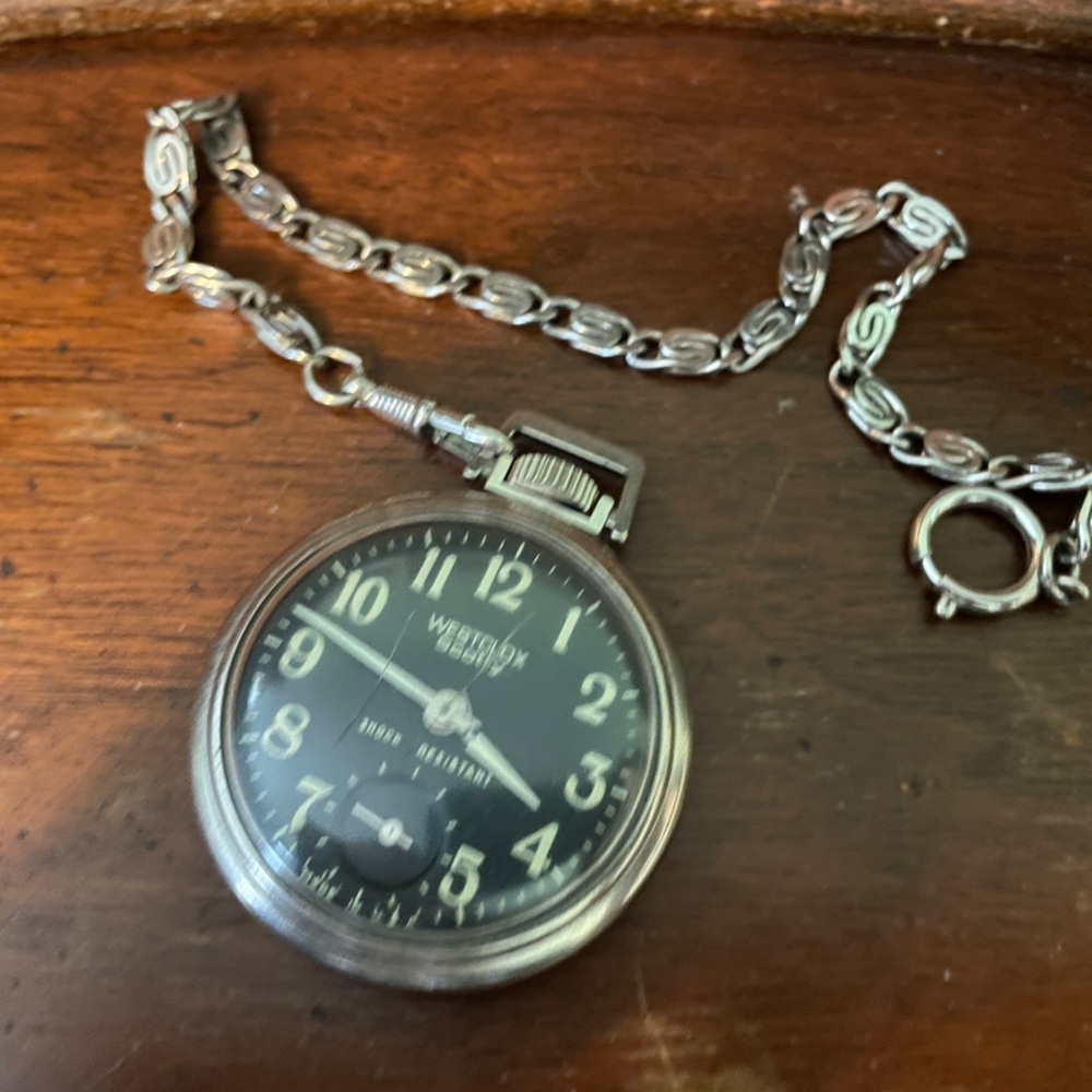 Westclox Scotty Pocket Watch with Chain